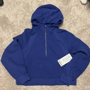 Lululemon Scuba 1/2 Zip M/L Blue Hoodie